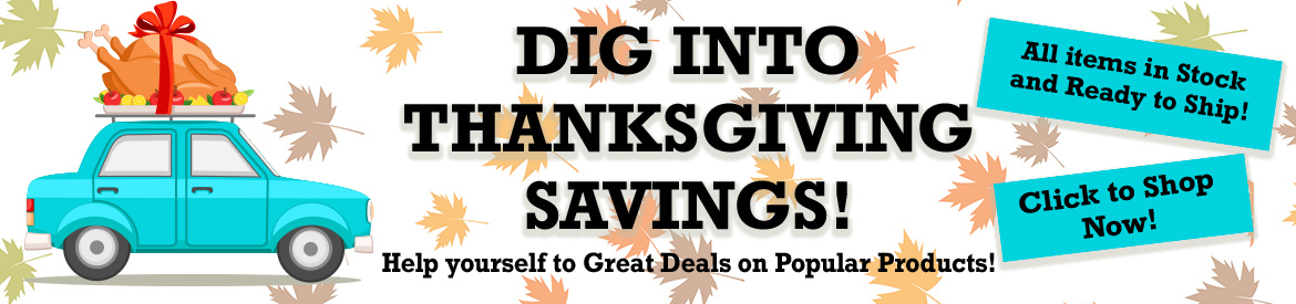 Thanksgiving Promos at National Tool Warehouse. In-Stock & Ready to Ship with Great Prices, Excellent Service, & FREE Shipping Over $75!