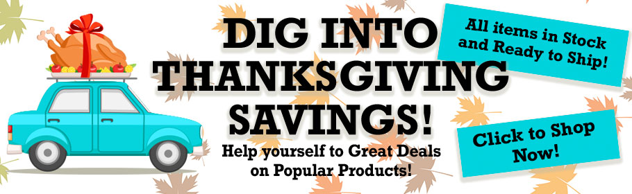 Thanksgiving Promos at National Tool Warehouse. In-Stock, Ready to Ship, & FREE Shipping Over $75!